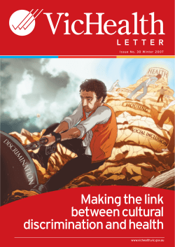 Making the link between cultural discrimination and health