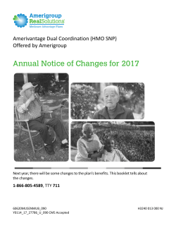 Annual Notice of Change