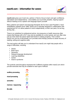 react2.com information for carers