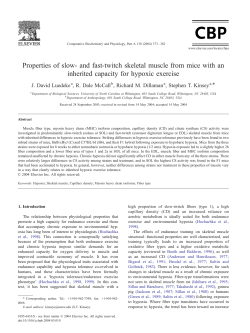 Properties of slow- and fast-twitch skeletal muscle from mice with an
