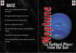 NeptuneNeptuneThe furthest Planet from the Sun QUIZ