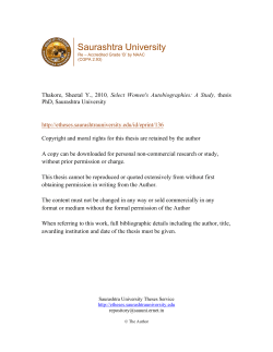 Etheses - Etheses - Saurashtra University