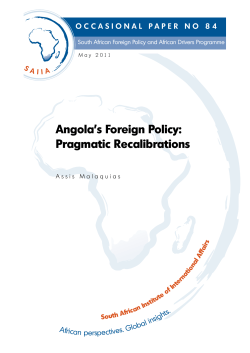 Angola`s Foreign Policy - The Web site cannot be found