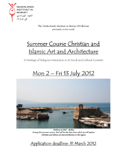 Summer Course Summer Course Christian and Christian and