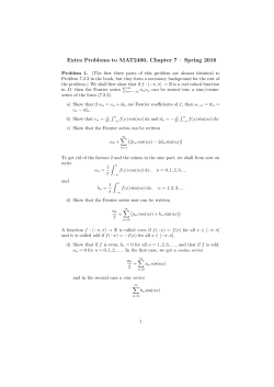 Extra Problems to MAT2400, Chapter 7 &ndash; Spring 2016