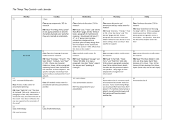 The Things They Carried&mdash;unit calendar