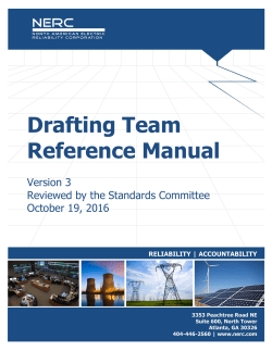 Drafting Team Reference Manual