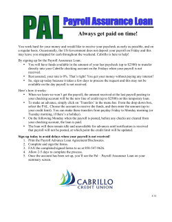 PAL April 2014 - Cabrillo Credit Union