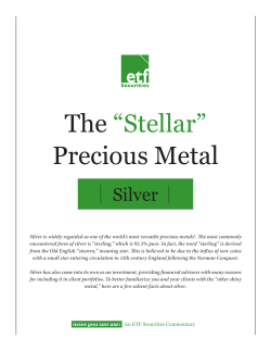 The &ldquo;Stellar&rdquo; Precious Metal