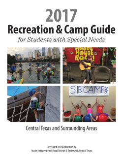 2017_CampGuide_English_WCAG - Autism Society of Central Texas