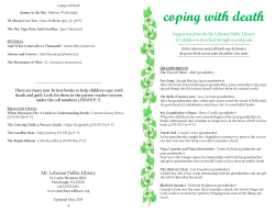 Coping with Death - Mt. Lebanon Public Library