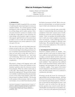 What do Prototypes Prototype?