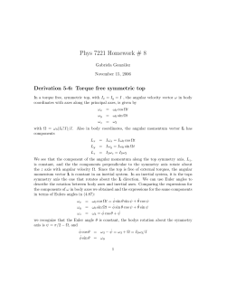Phys 7221 Homework # 8