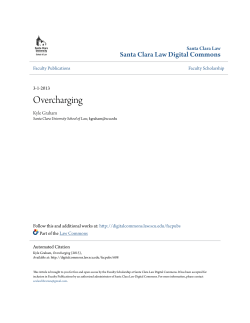 Overcharging - Santa Clara Law Digital Commons