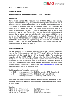 HISTO SPOT SSO Kits - BAG Health Care GmbH