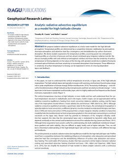 Analytic radiative-advective equilibrium as a model for high