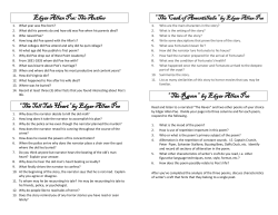 Edgar Allan Poe: The Author &ldquo; The Tell Tale Heart&rdquo; by Edgar Allan