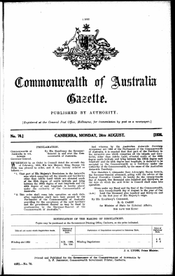 No 70, 24 August 1936 - Federal Register of Legislation