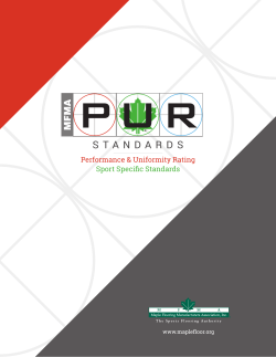 MFMA PUR Standards 16.indd - Maple Flooring Manufacturers