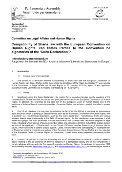 AS/Jur (2016) 28 - Parliamentary Assembly of the Council of Europe