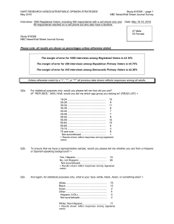 from NBC/WSJ - Wall Street Journal