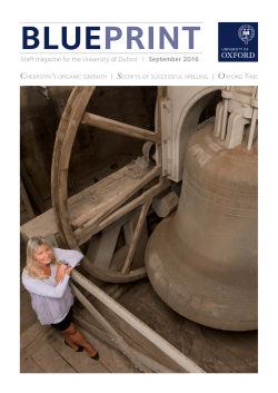 Staff magazine for the University of Oxford | September 2016