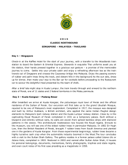 2 0 1 5 CLASSIC NORTHBOUND SINGAPORE