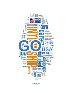 GACC Go-J1 Exchange Visitor Handbook 2016