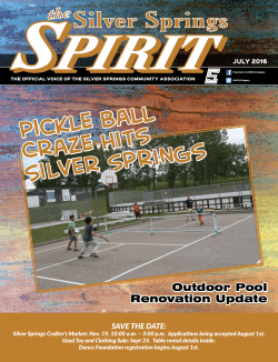 Pickle Ball Craze Hits Silver Springs