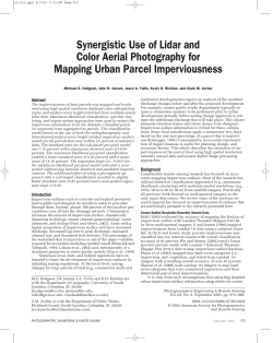Synergistic Use of Lidar and Color Aerial Photography for