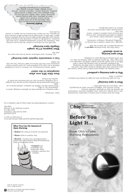 Ohio EPA open burning regulations