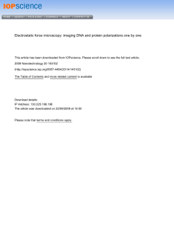 Electrostatic force microscopy: imaging DNA and protein