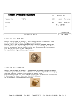 jewelry appraisal document