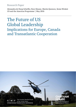The Future of US Global Leadership: Implications for Europe