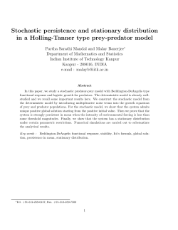 Stochastic persistence and stationary distribution in a