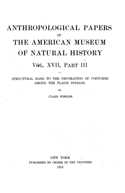 ANTHROPOLOGICAL PAPERS rTHE AME