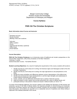 PHR-124 The Christian Scriptures