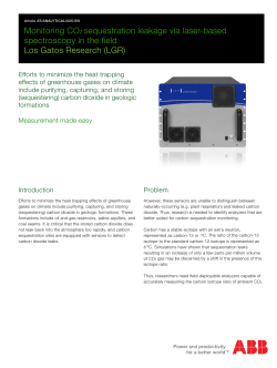 Monitoring CO2 sequestration leakage via laser