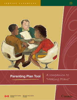 Parenting Plan Tool