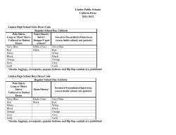 McManus Middle School Girls Dress Code