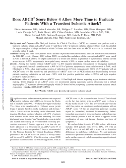 Does ABCD Score Below 4 Allow More Time to Evaluate Patients