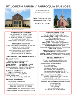 st. joseph parish / parroquia san jose