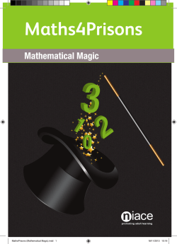 Maths4Prisons Mathematical Magic
