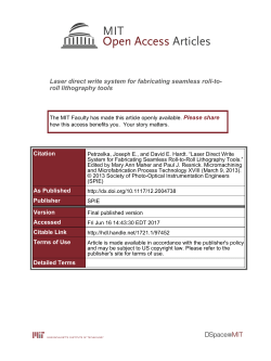 Laser direct write system for fabricating seamless roll-to