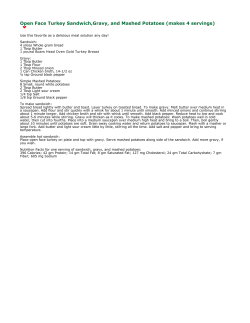 Open Face Turkey Sandwich,Gravy, and Mashed Potatoes