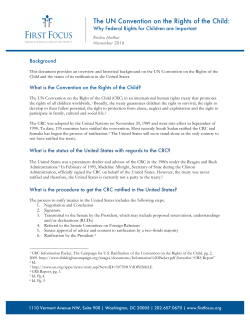 The UN Convention on the Rights of the Child