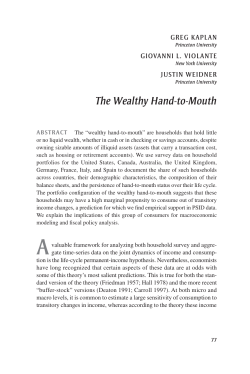 The Wealthy Hand-to-Mouth