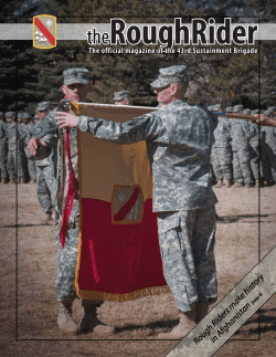 Rough Riders make history in Afghanistan