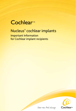 Nucleus® cochlear implants