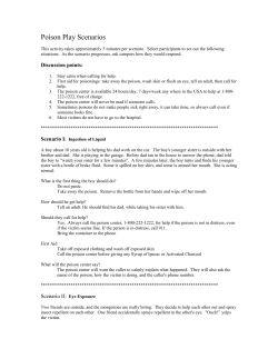 Poison Play Scenarios (106K PDF file)